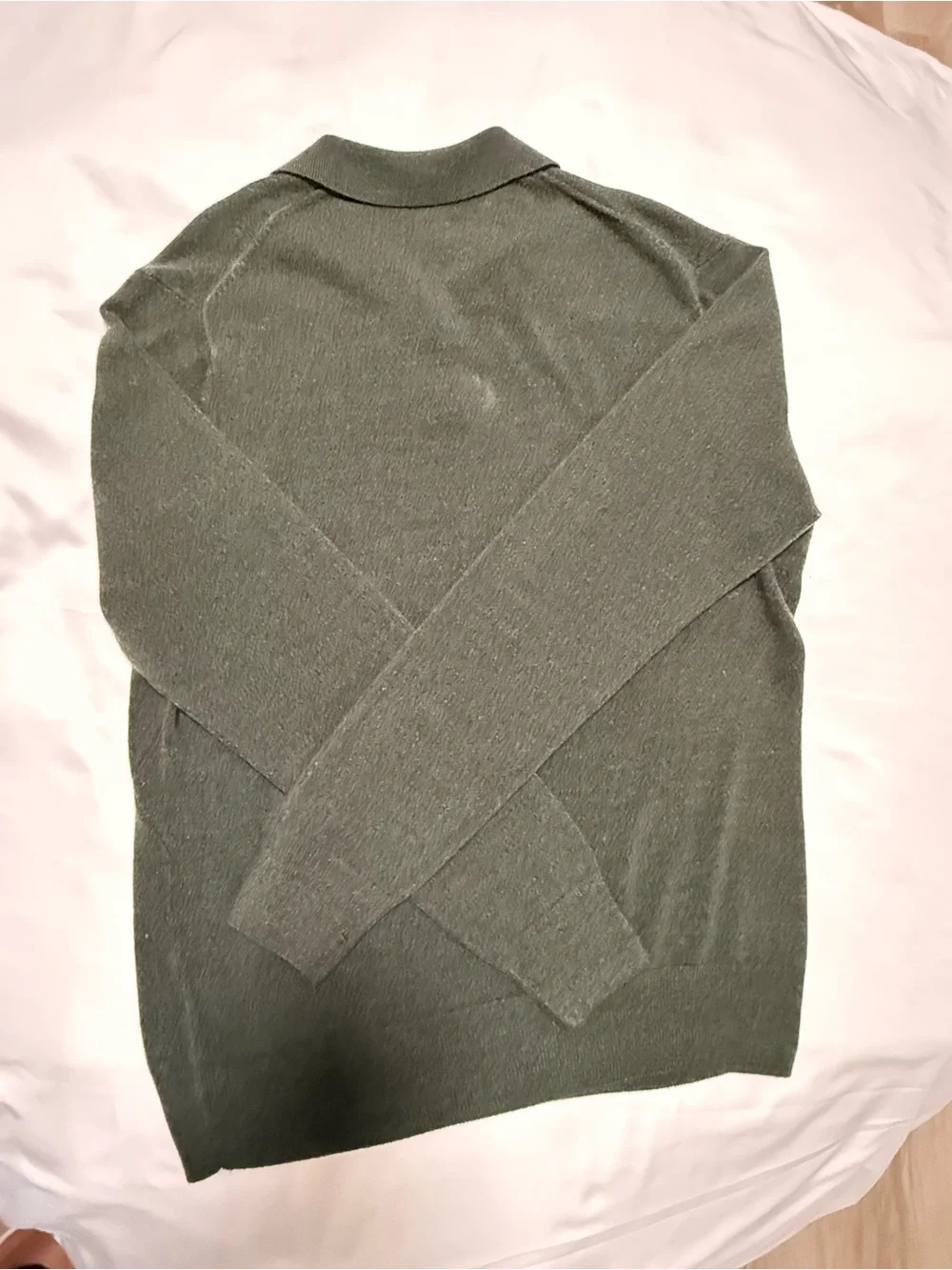 Dockers Men's Olive Green V-Neck Polo Sweater